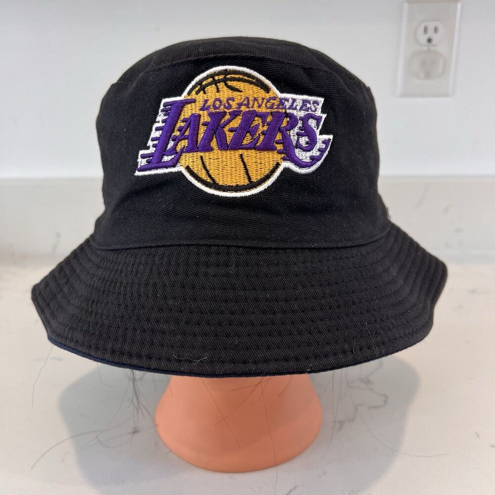 Los Angelas Lakers Black One Size Fits Most Bucket Hat